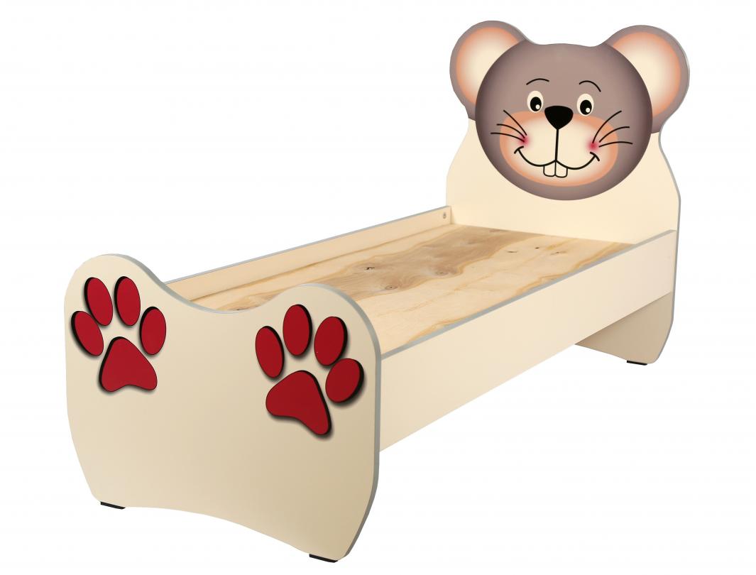 Ліжко дитяче "Мишеня" з фотодруком, 1432х636х823 мм (ЛЕОНТЕК) (17685)